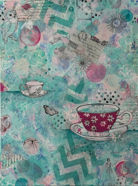 Cuppa on the Fly | 24 x 18 | Canvas